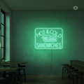 Neon Verlichting Hot & Cold Sandwiches