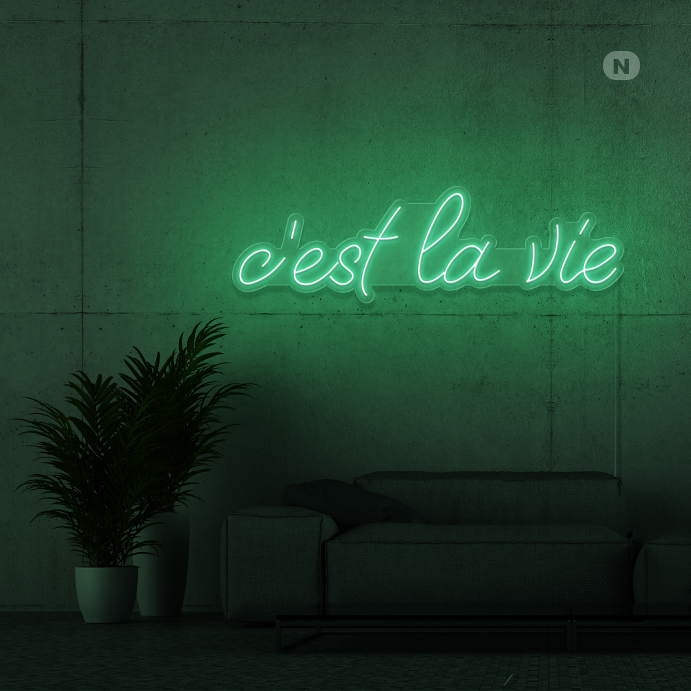 Neon Verlichting c'est la vie