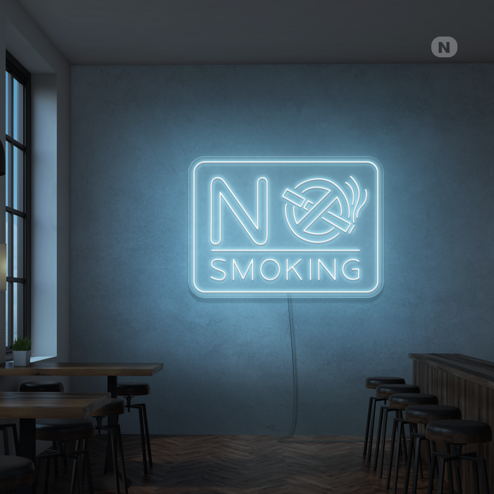 Neon verlichting No Smoking