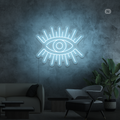 Neon Verlichting Artistiek Oog