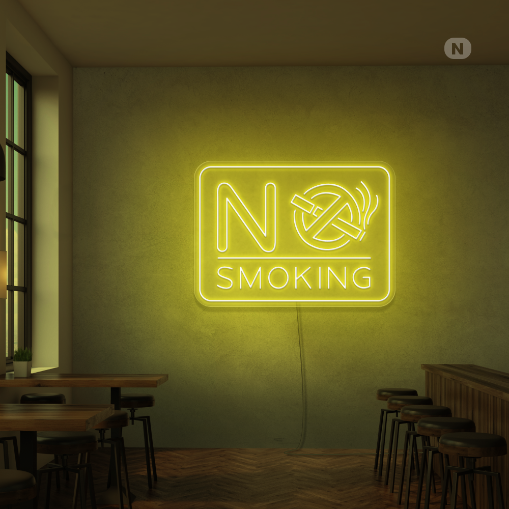 Neon verlichting No Smoking