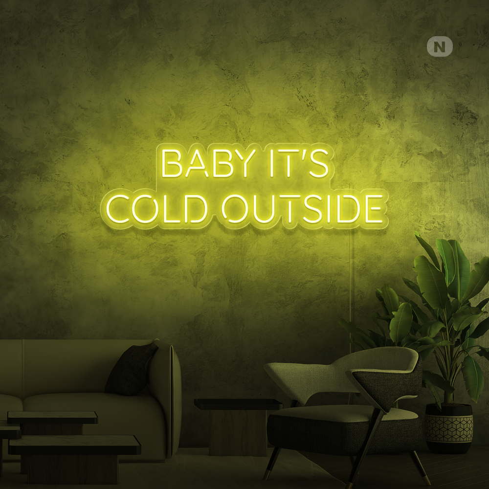 Neon Verlichting Baby It's Cold Outside