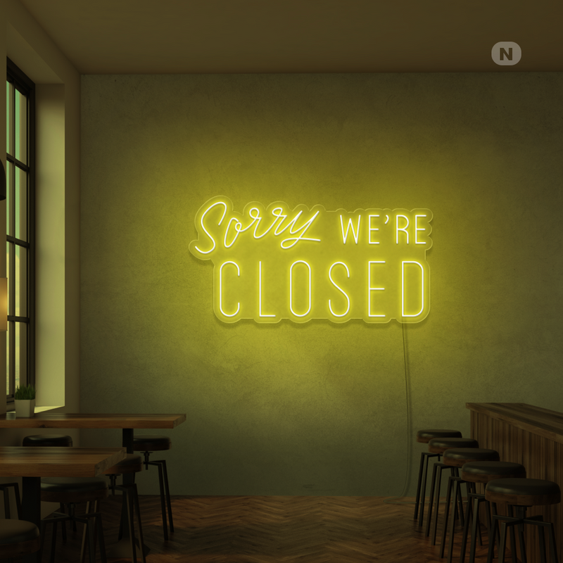 Neon Verlichting Closed