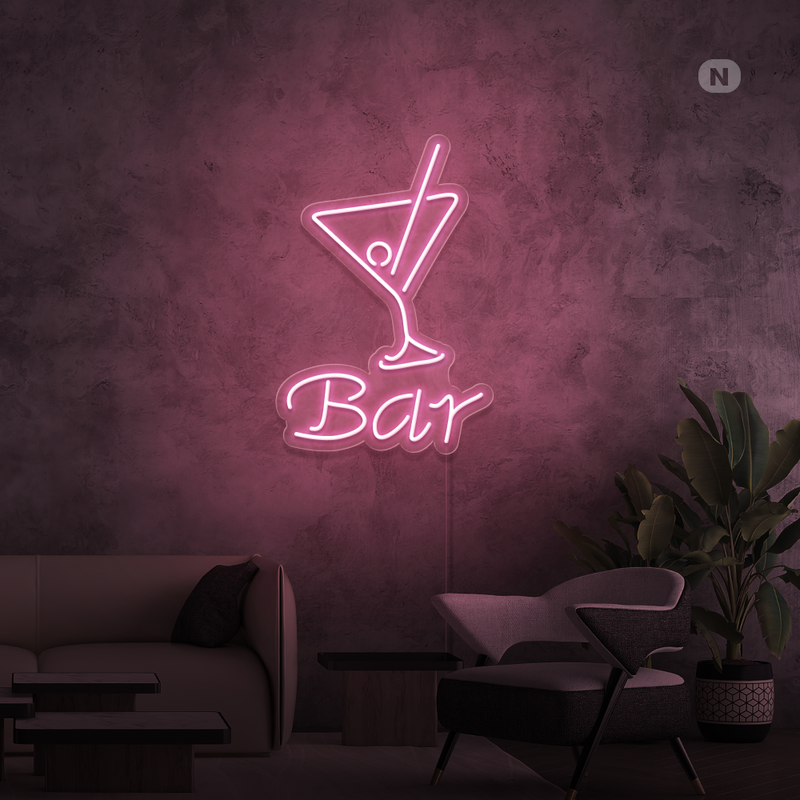 Neon Verlichting Cocktail Bar