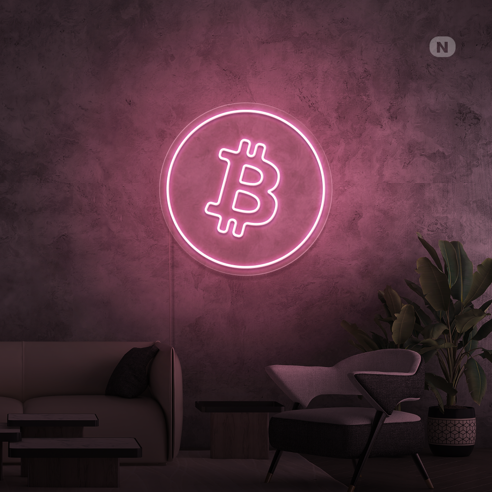 Neon Verlichting Bitcoin