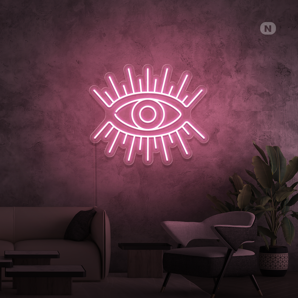 Neon Verlichting Artistiek Oog