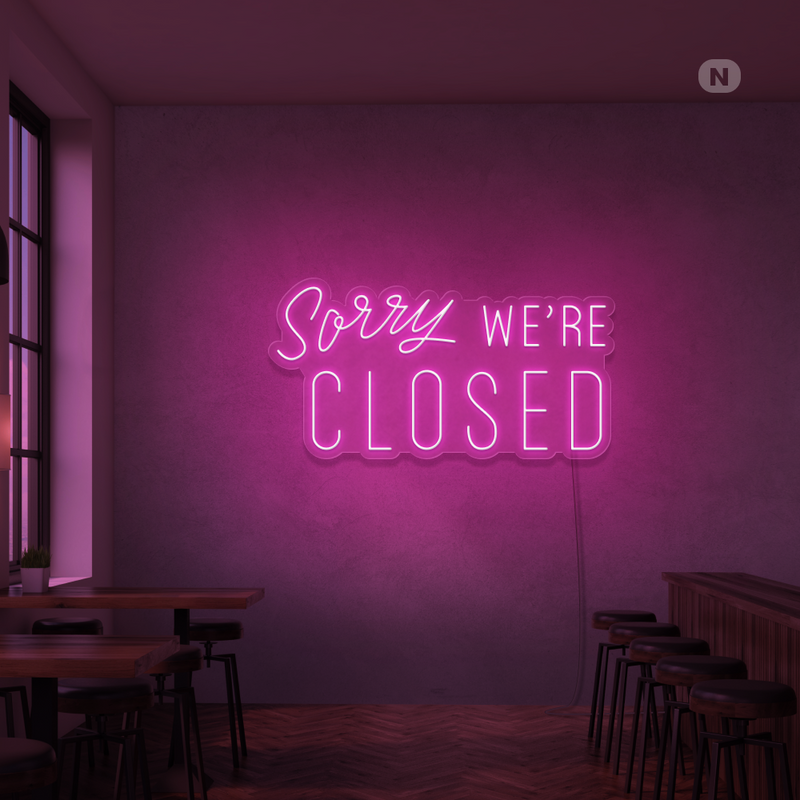 Neon Verlichting Closed