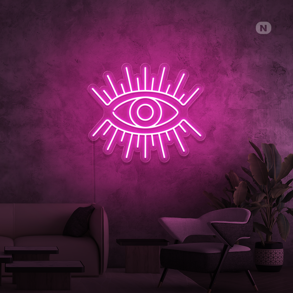 Neon Verlichting Artistiek Oog