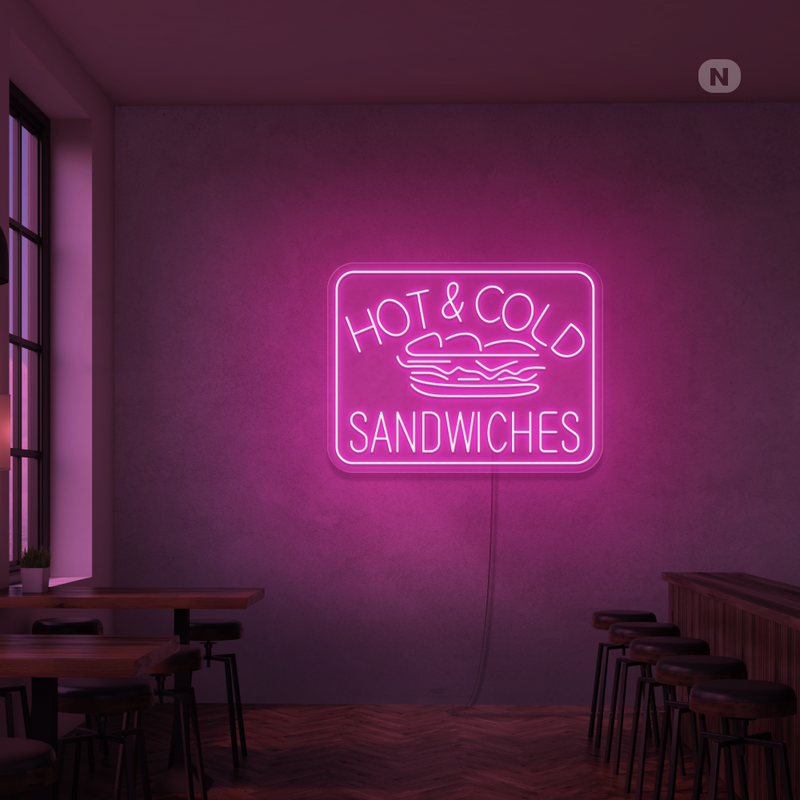 Neon Verlichting Hot & Cold Sandwiches