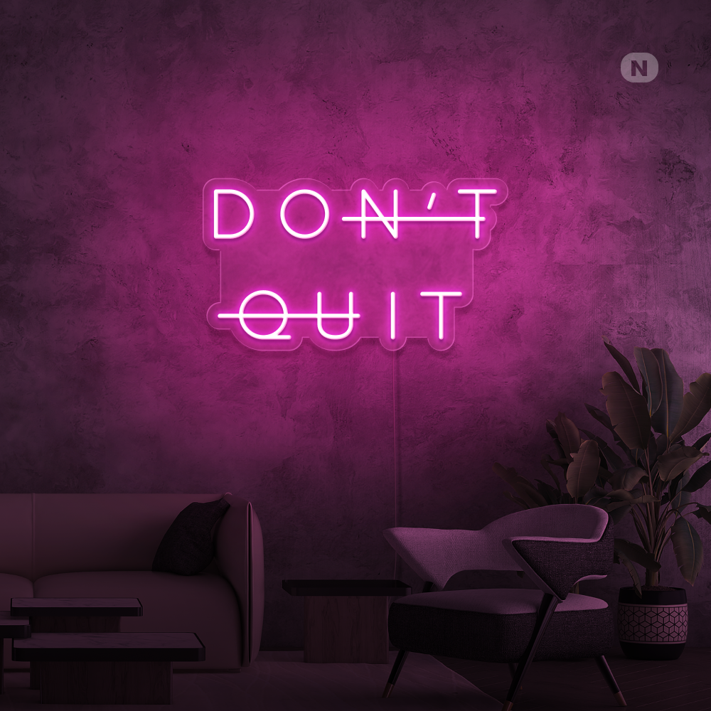 Neon Verlichting Don't Quit