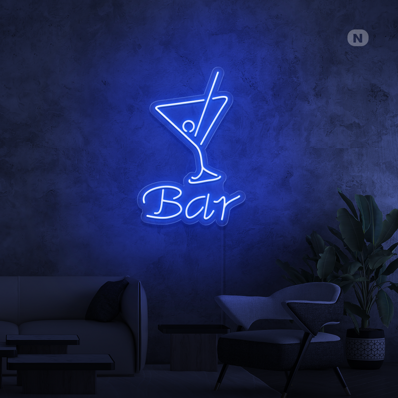 Neon Verlichting Cocktail Bar