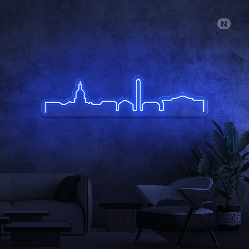 Neon Verlichting Skyline