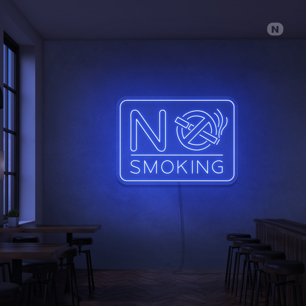 Neon verlichting No Smoking