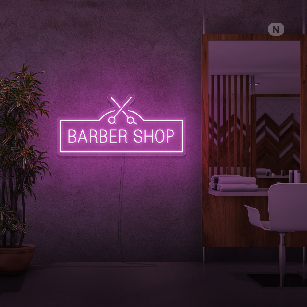 Neon Verlichting Barber Shop