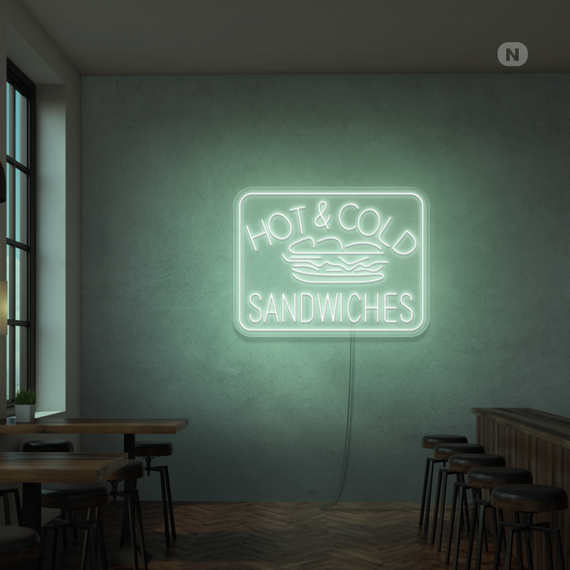 Neon Verlichting Hot & Cold Sandwiches