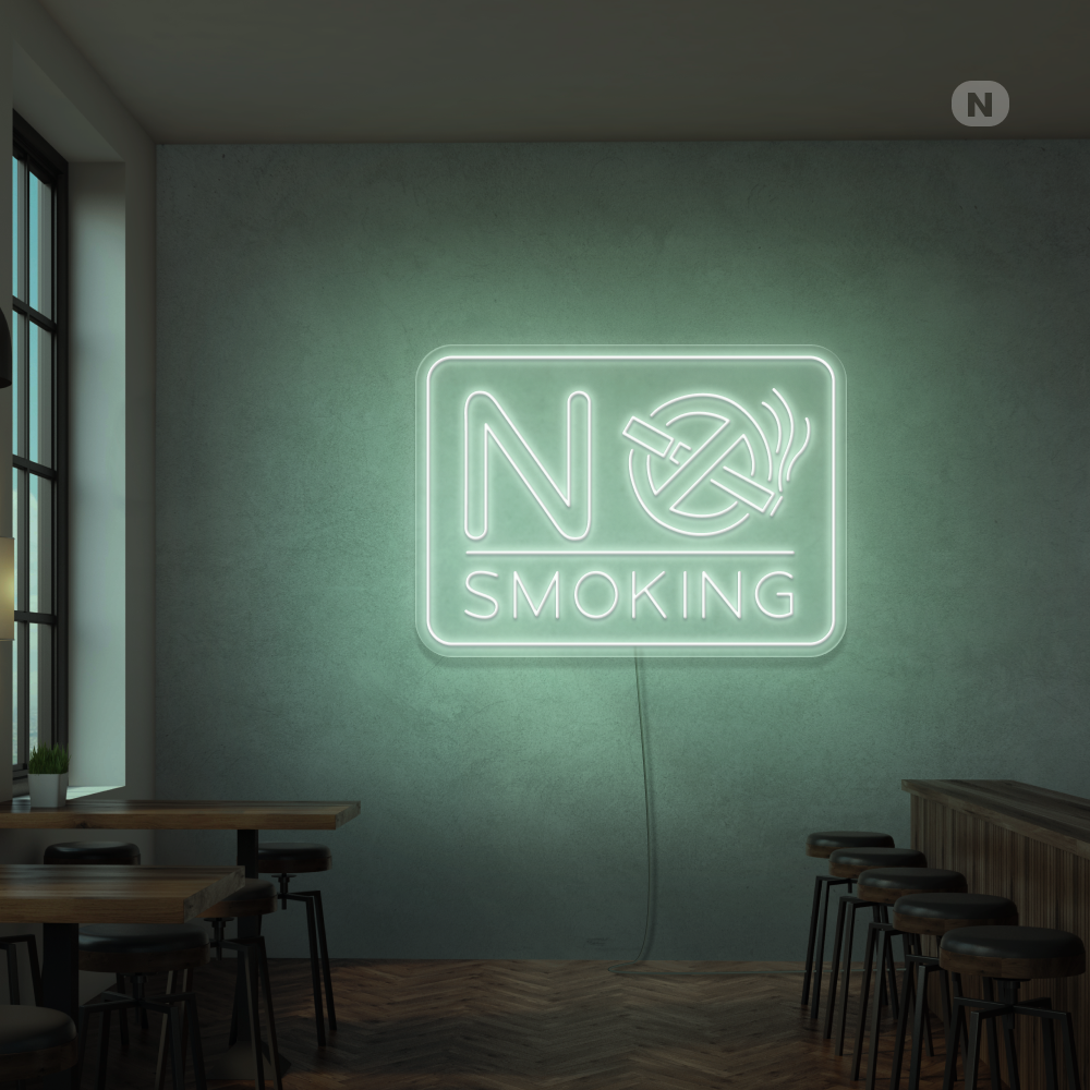 Neon verlichting No Smoking