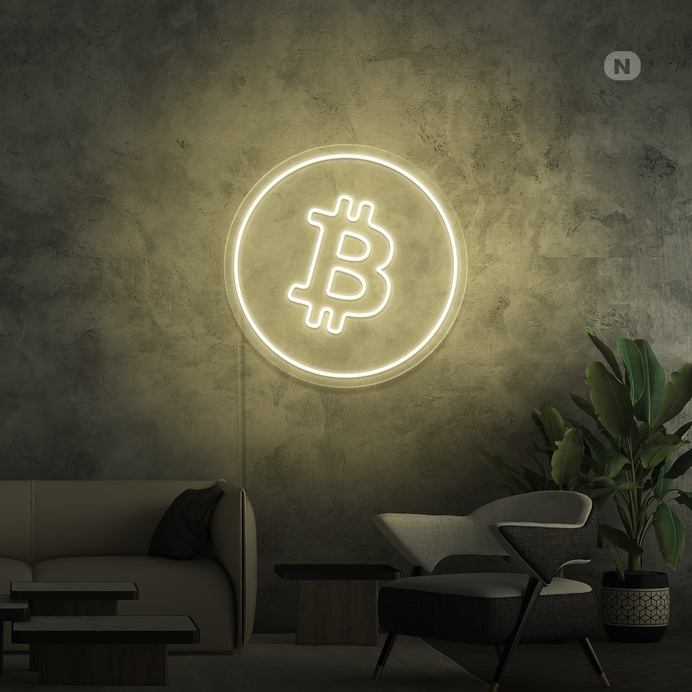 Neon Verlichting Bitcoin